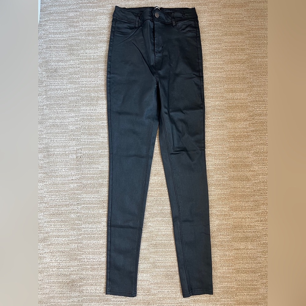 LEATHER JEAN PANTS